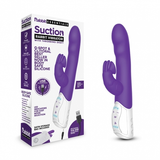 Rabbit Essentials Clitoral Suction Rabbit Vibrator in Purple with Charging and Silicone Body-Safe Material > Vibrators > Ladies > Rabbit Multi - Tophatter Daily Deals