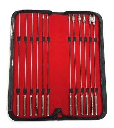 Rouge Rose Bud 12 Piece Dilator Set – Stainless Steel Dilators > Sex Toys For Men > Sounding Rods - Tophatter Daily Deals
