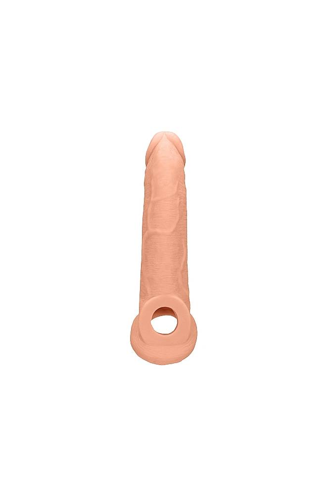 Shots Toys - RealRock - 9" Penis Sleeve with Ball Strap - Beige Sex Toy - Tophatter Daily Deals