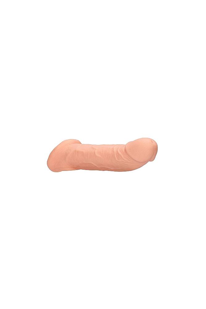 Shots Toys - RealRock - 9" Penis Sleeve with Ball Strap - Beige Sex Toy - Tophatter Daily Deals