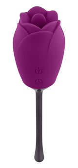 Playboy Pleasure PETAL Vibrator with Tongue-Flicking Head > Sex Toys For Ladies > Rose Stimulators - Tophatter Daily Deals