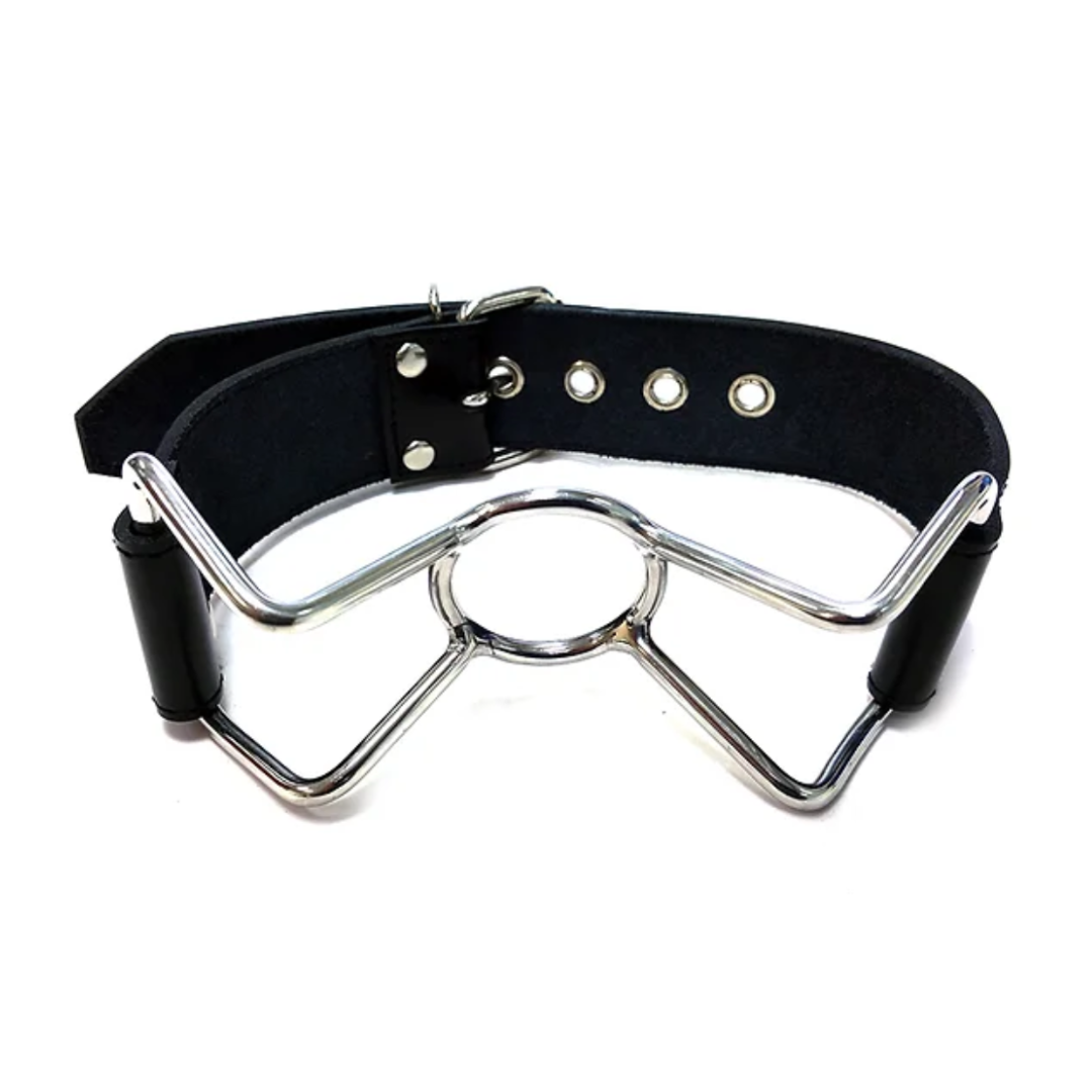Rouge Leather Spider Gag (Black) – Adjustable Leather Bondage Gag > Bondage Gear > Gags and Bits - Tophatter Daily Deals