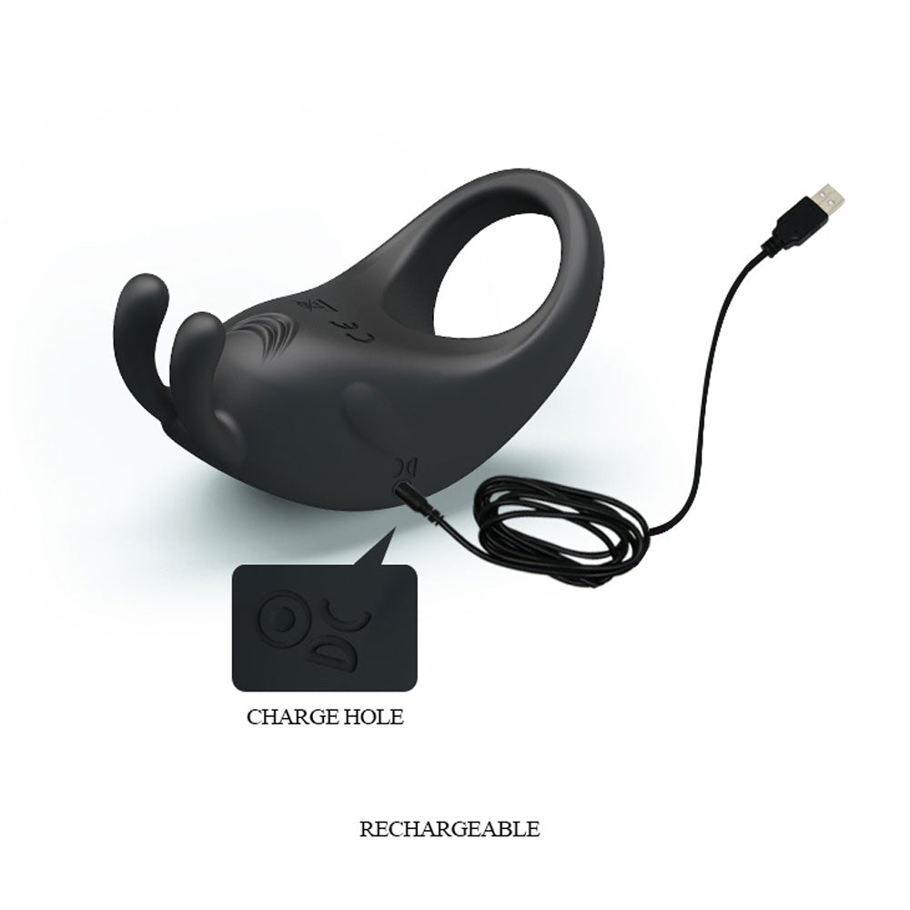 Rechargeable Rabbit Vibrator Cockring – Rechargeable Rabbit Vibrator Cockring > Cock Ring > Vibrating - Tophatter Daily Deals