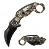 Spring Assist - 'Legal Automatic' Knife - Skull Camo Karambit Tactical - TOPHATTER'S ARMORY DEALS Collectible Weapons - Tophatter Daily Deals