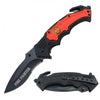Spring Assist - 'Legal Auto Knife' - Fire Fighter - Red - TOPHATTER'S ARMORY DEALS Collectible Weapons - Tophatter Daily Deals