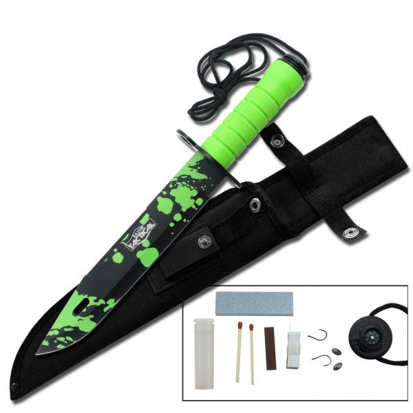 Zombie Killer Outdoor Hunting Survival Knife - Tophatter's Army Products & Self Defense Collectible Weapons - Tophatter Daily Deals