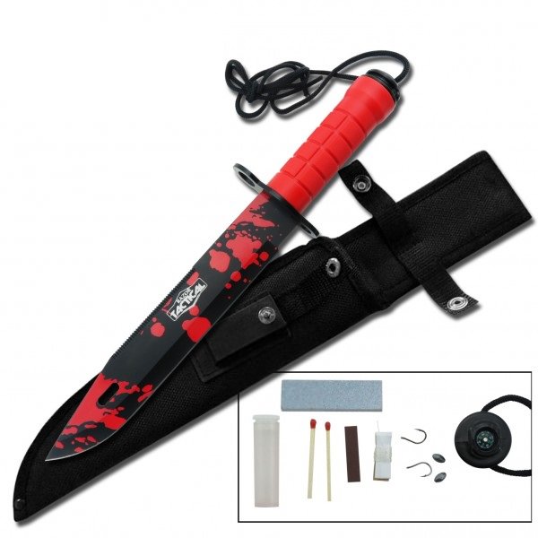 Ultimate Outdoor Hunting Survival Knife - Tophatter's Guns'N'Weapons Store Collectible Weapons - Tophatter Daily Deals