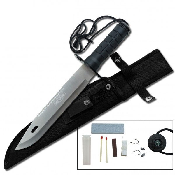 Ultimate Outdoor Hunting Survival Knife With Sheath Collectible Weapons - Tophatter Daily Deals