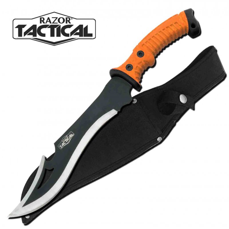 Combat Machete Razor Tactical - Emergency Code Orange - Tophatter's Guns'N'Weapons Store - FREE SHIPPING Collectible Weapons - Tophatter Daily Deals