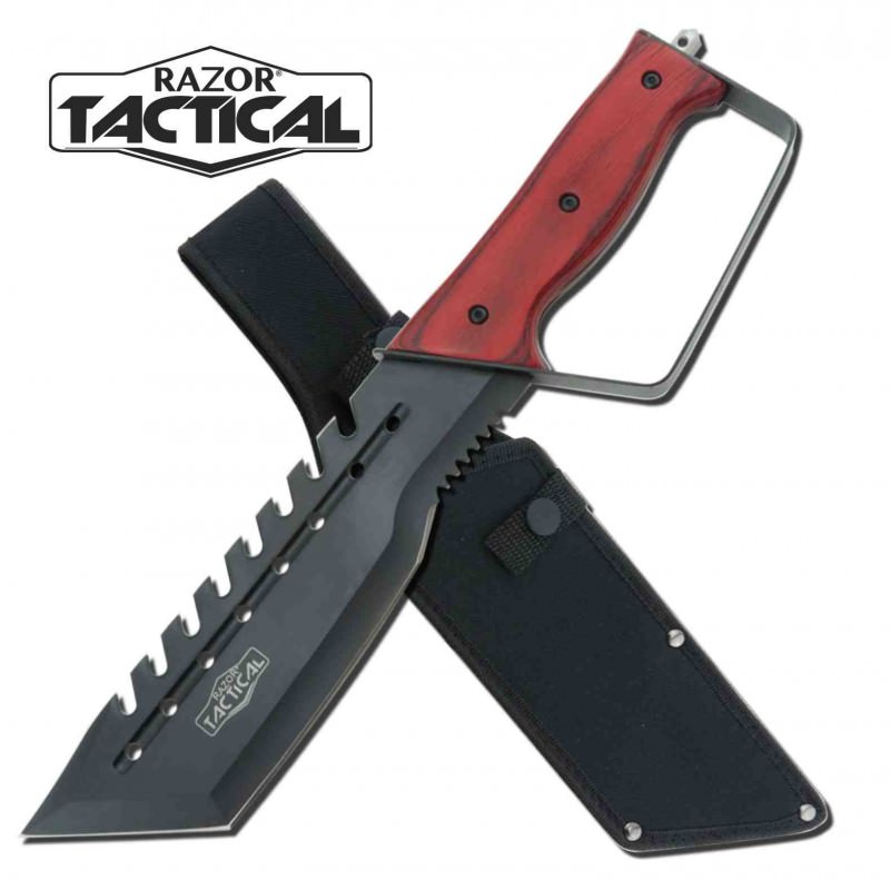 Military Battle Full Tang Combat Bowie Knife With Pakkawood Handle - Tophatter's Guns'N'Weapons Store - FREE SHIPPING Collectible Weapons - Tophatter Daily Deals