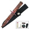 Fixed Blade Sawback Survival Knife 8.5 Inch - Pink Camo - TOPHATTER'S ARMORY DEALS Collectible Weapons - Tophatter Daily Deals