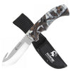 9" Hunting Survival Skinning Gut Hook Fixed Blade Knife Forest Camo - TOPHATTER'S ARMORY DEALS Collectible Weapons - Tophatter Daily Deals