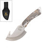 7.25" Snow Camo Hunting Stainless Steel Gut Hook Skinning Knife with Sheath - TOPHATTER'S ARMORY DEALS Collectible Weapons - Tophatter Daily Deals