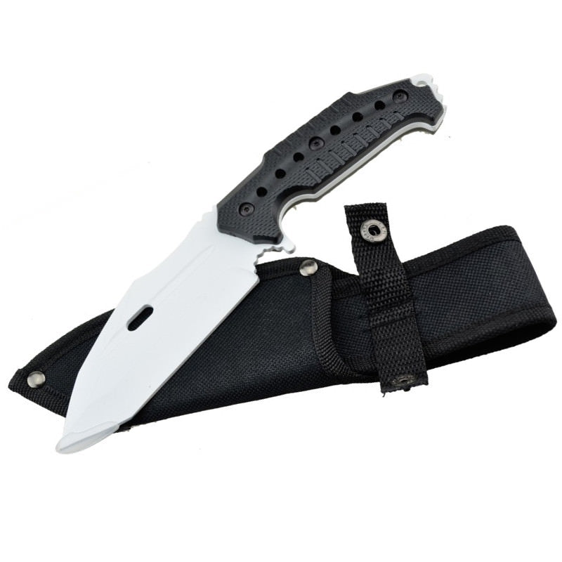 9" Tactical Combat Tanto Hunting Knife Military Fixed Blade Collectible Weapons - Tophatter Daily Deals