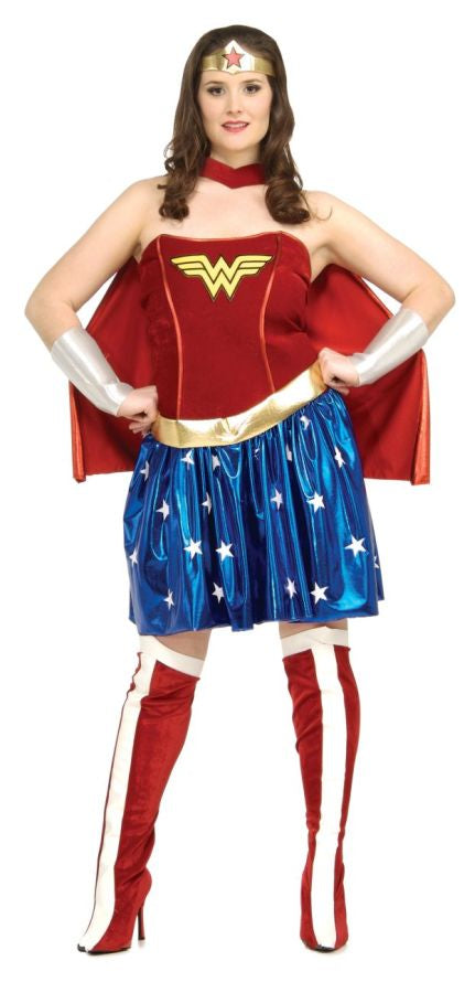 Women's Plus Size Deluxe Wonder Woman Costume Plus Size Halloween Costumes - Tophatter Daily Deals
