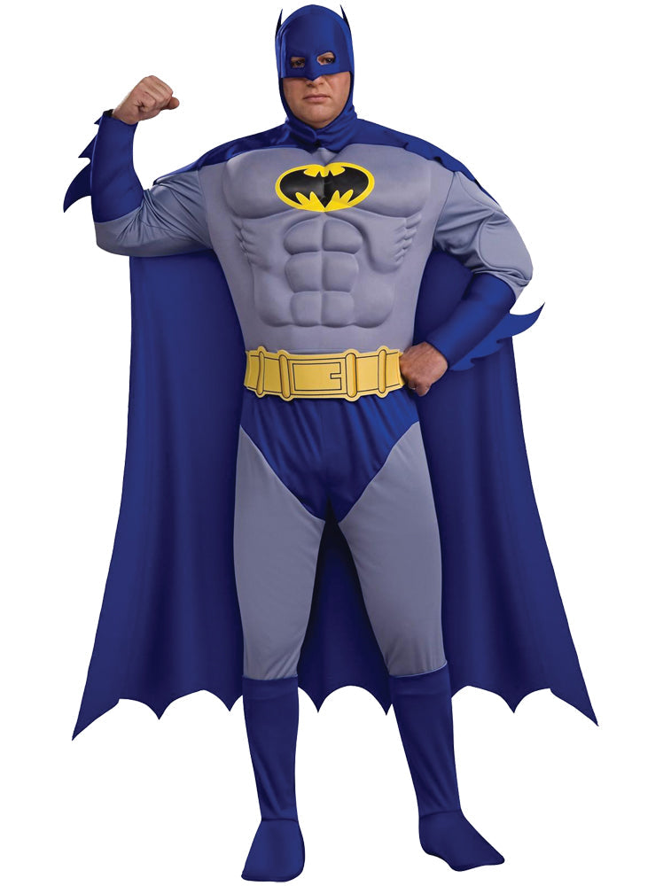 Men's Plus Size Deluxe Batman Costume - Brave & the Bold Plus Size Halloween Costumes - Tophatter Daily Deals