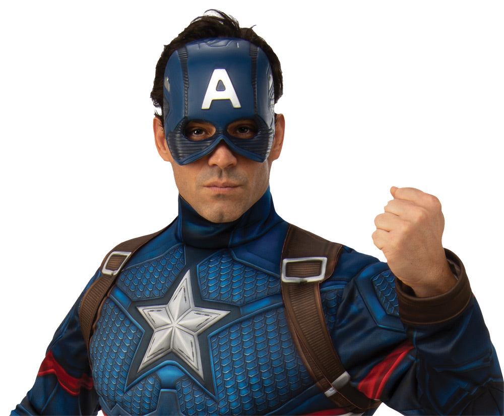 Captain America 1/2 Adult Mask Halloween Masks - Tophatter Daily Deals
