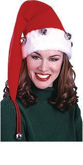 Santa Hat with Bells Christmas Decorations & Props - Tophatter Daily Deals