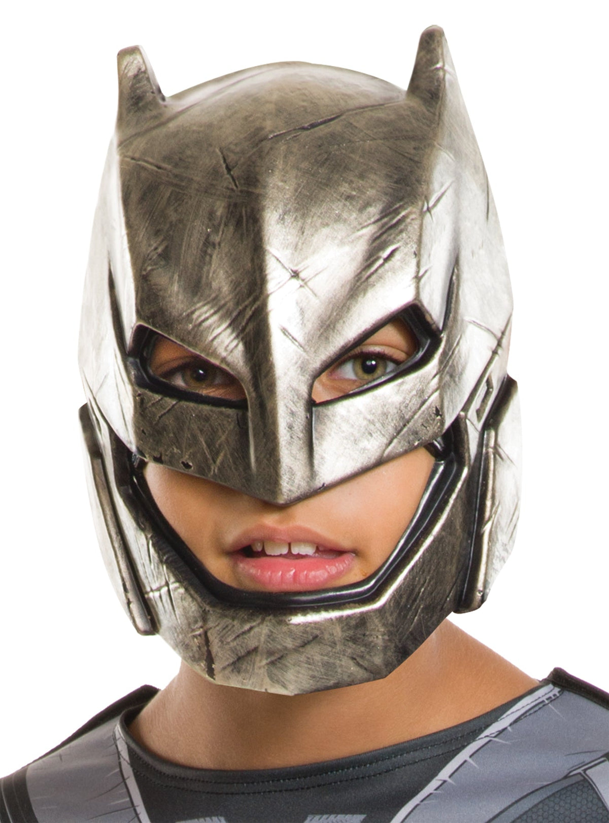Child's Armored Batman Half Mask - Dawn of Justice Halloween Masks - Tophatter Daily Deals