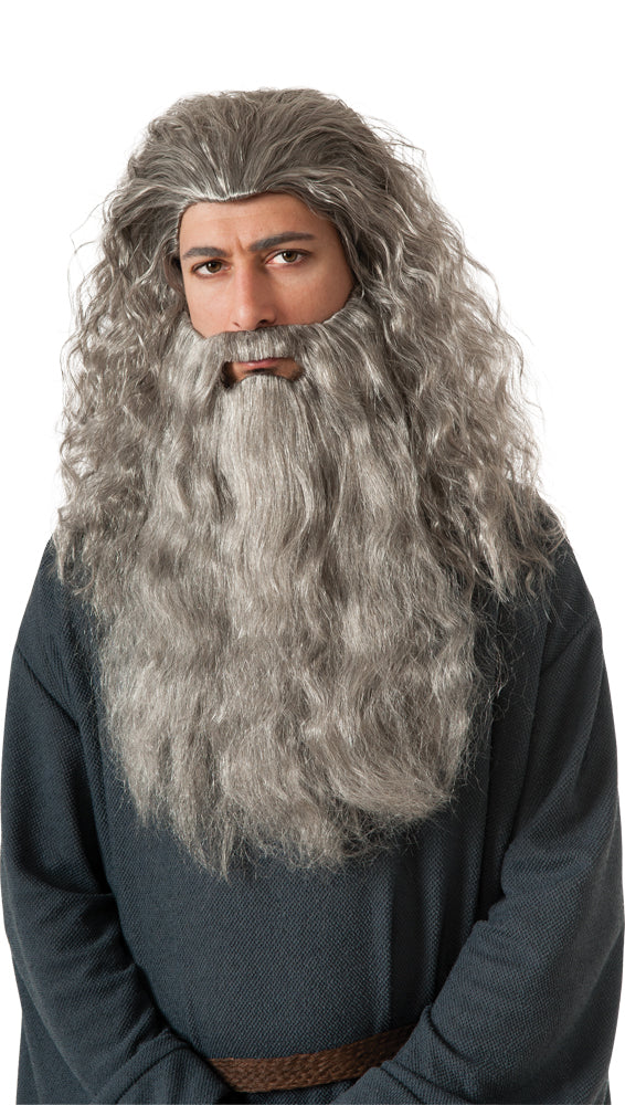 Gandalf Wig & Beard Kit - The Hobbit Halloween Wigs - Tophatter Daily Deals