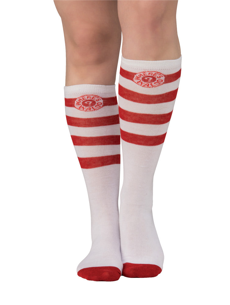 Where's Waldo Striped Socks Costume Tights & Stockings - Tophatter Daily Deals