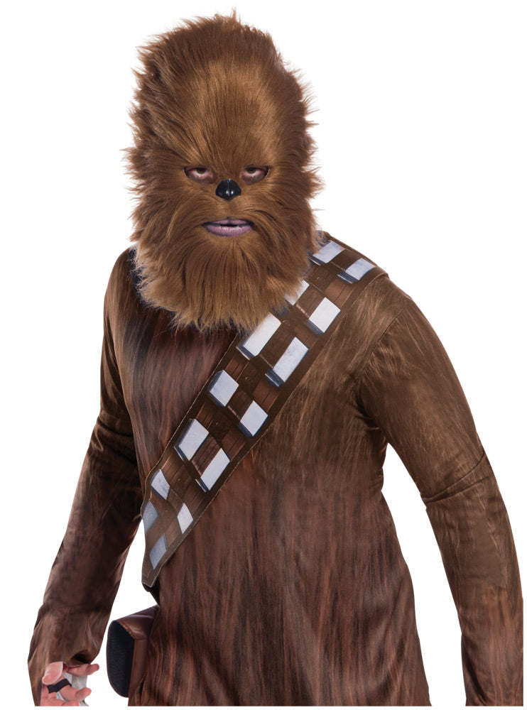 Chewbacca Mask With Fur - Star Wars Classic Halloween Masks - Tophatter Daily Deals