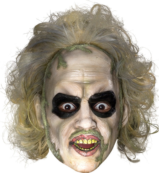 Beetlejuice 3/4 Vinyl Mask With Hair Halloween Masks - Tophatter Daily Deals