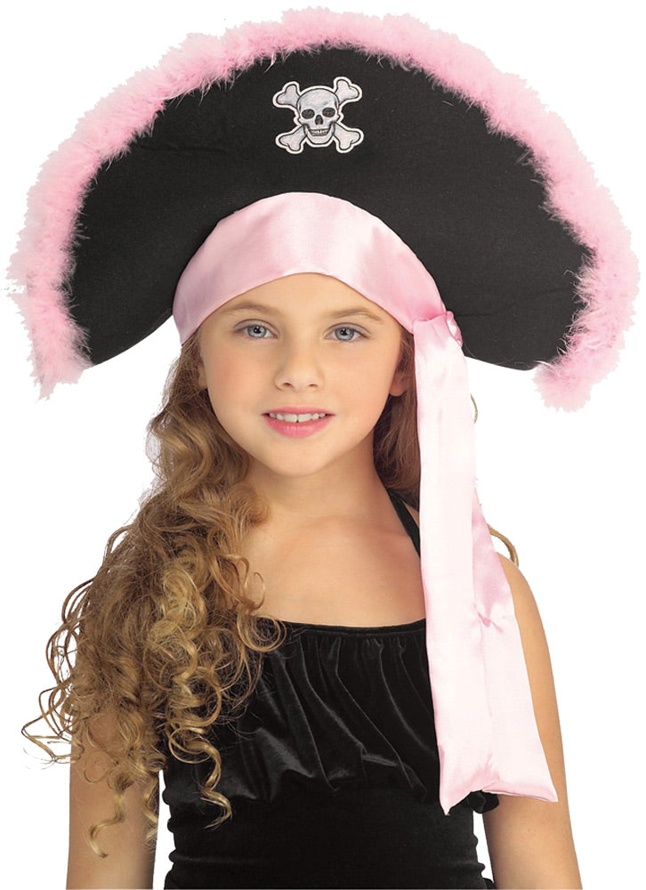 Pink Marabou Pirate Hat Halloween Hats & Headpieces - Tophatter Daily Deals