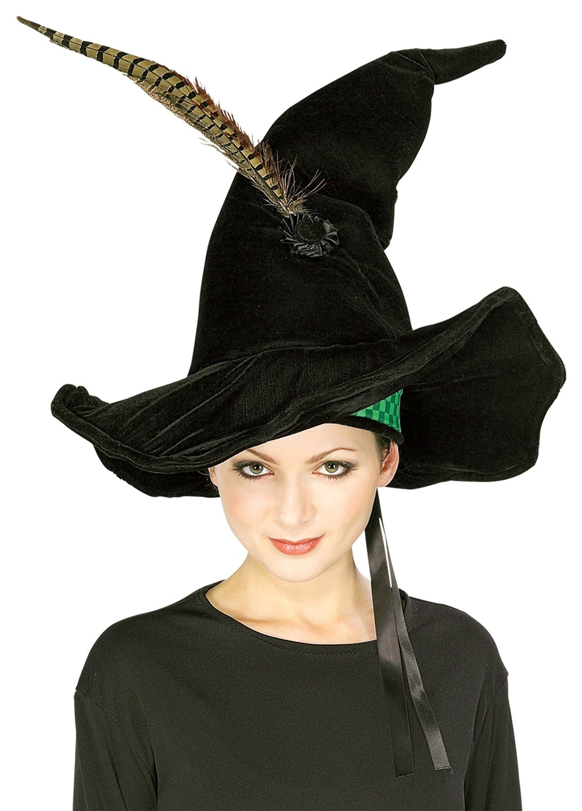 Professor McGonagall Hat with Feather - Harry Potter Halloween Hats & Headpieces - Tophatter Daily Deals