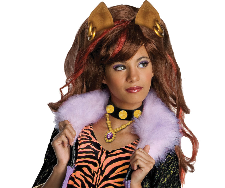 Girl's Clawdeen Wolf Wig - Monster High Halloween Wigs - Tophatter Daily Deals