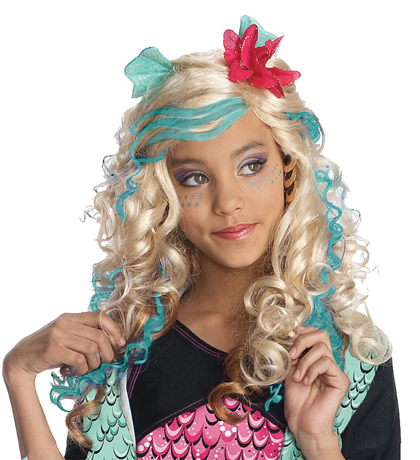 Girl's Lagoona Blue Wig - Monster High Halloween Wigs - Tophatter Daily Deals