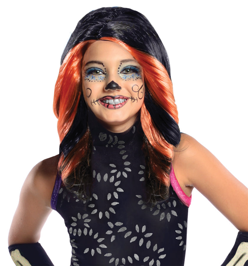Girl's Skelita Calaveras Wig - Monster High Halloween Wigs - Tophatter Daily Deals