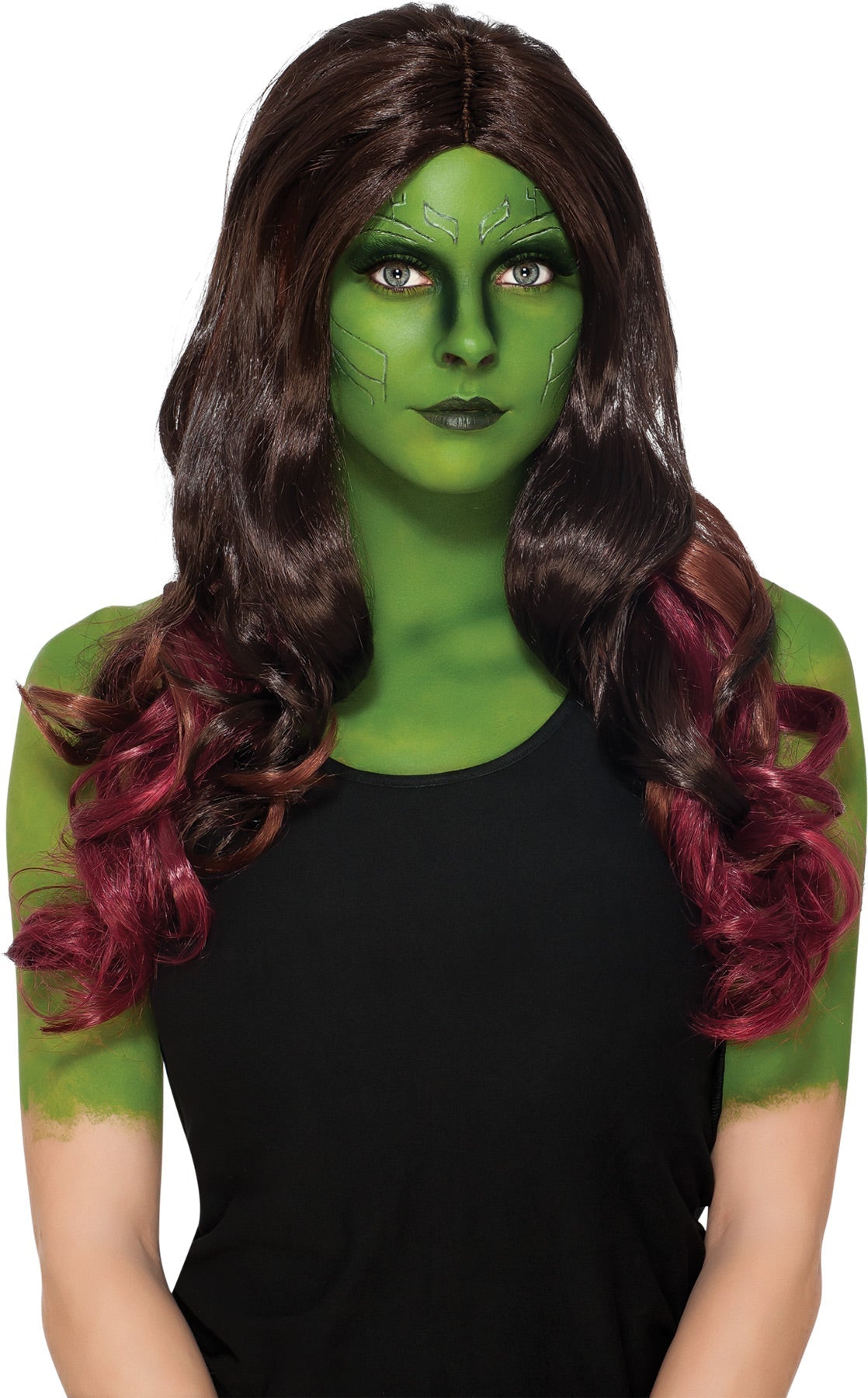 Women's Gamora Wig - Guardians of the Galaxy Halloween Wigs - Tophatter Daily Deals