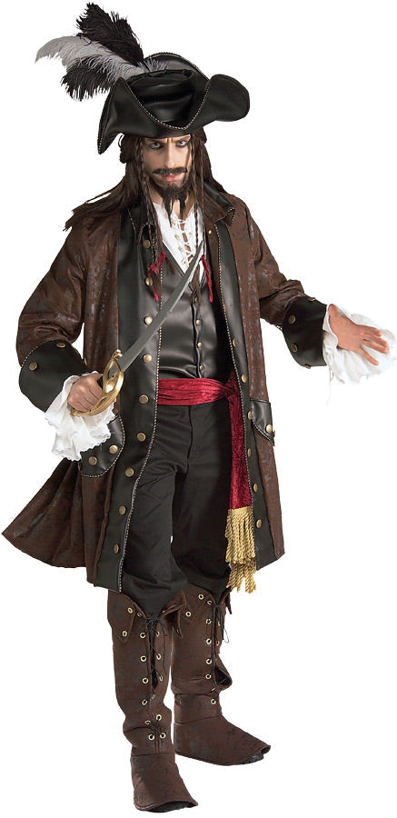 Men's Deluxe Caribbean Pirate Costume Mens Halloween Costumes - Tophatter Daily Deals