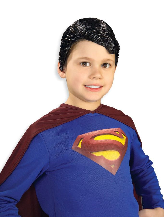 Boy's Superman Vinyl Wig Halloween Wigs - Tophatter Daily Deals