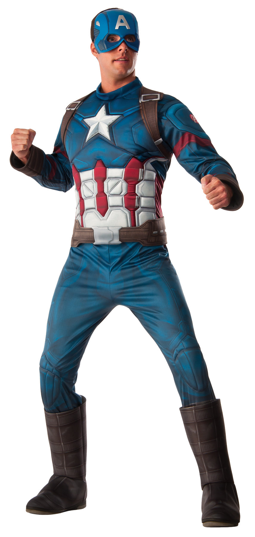 Men's Deluxe Muscle Captain America Costume – Tophatter's Inc.