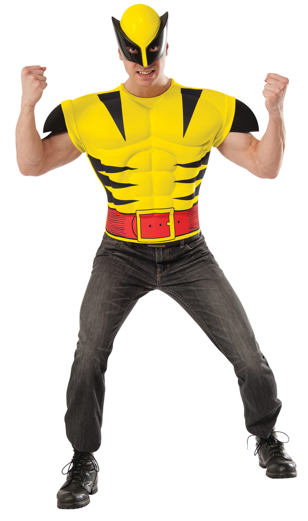 Wolverine Muscle Chest Shirt & Mask Halloween Masks - Tophatter Daily Deals