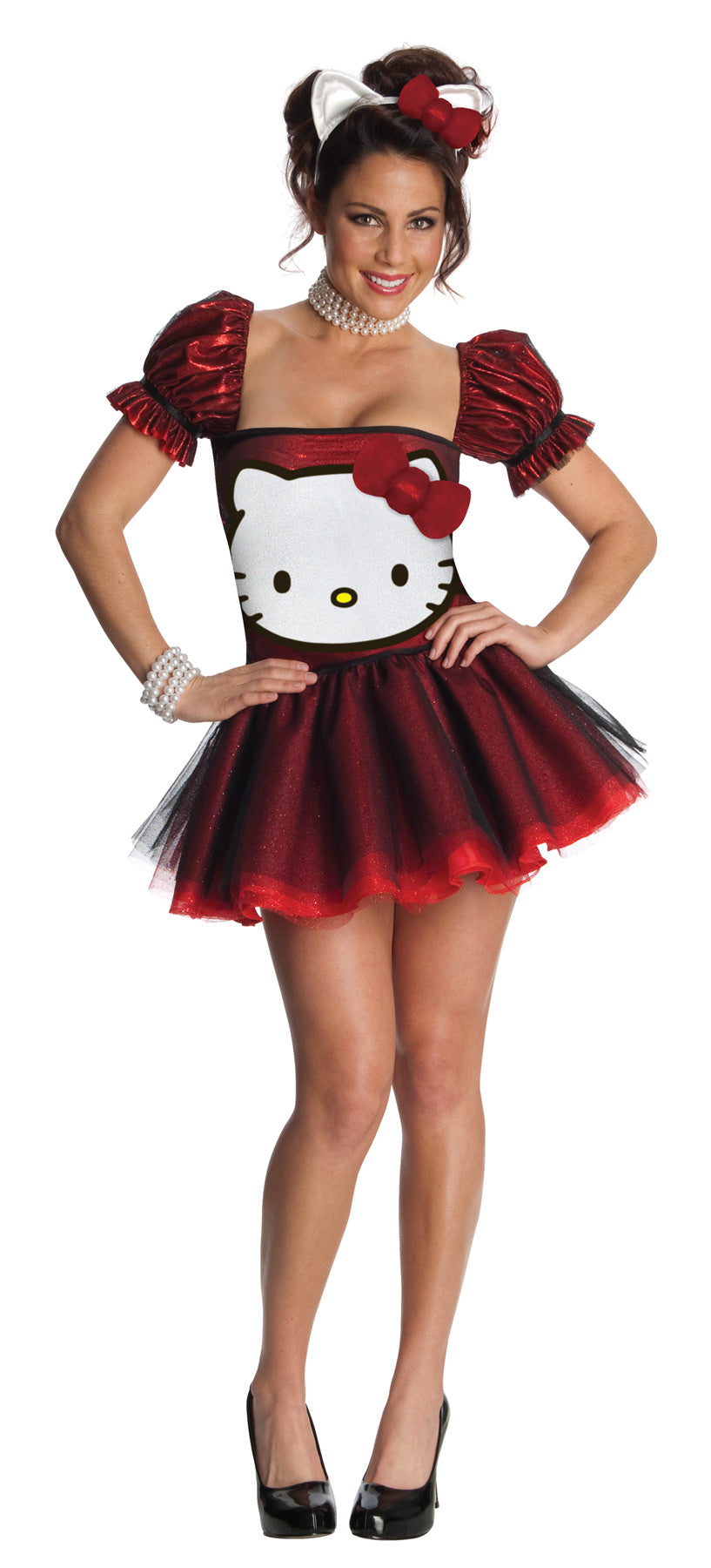Women's Red Hello Kitty Red Costume Womens Halloween Costumes - Tophatter Daily Deals