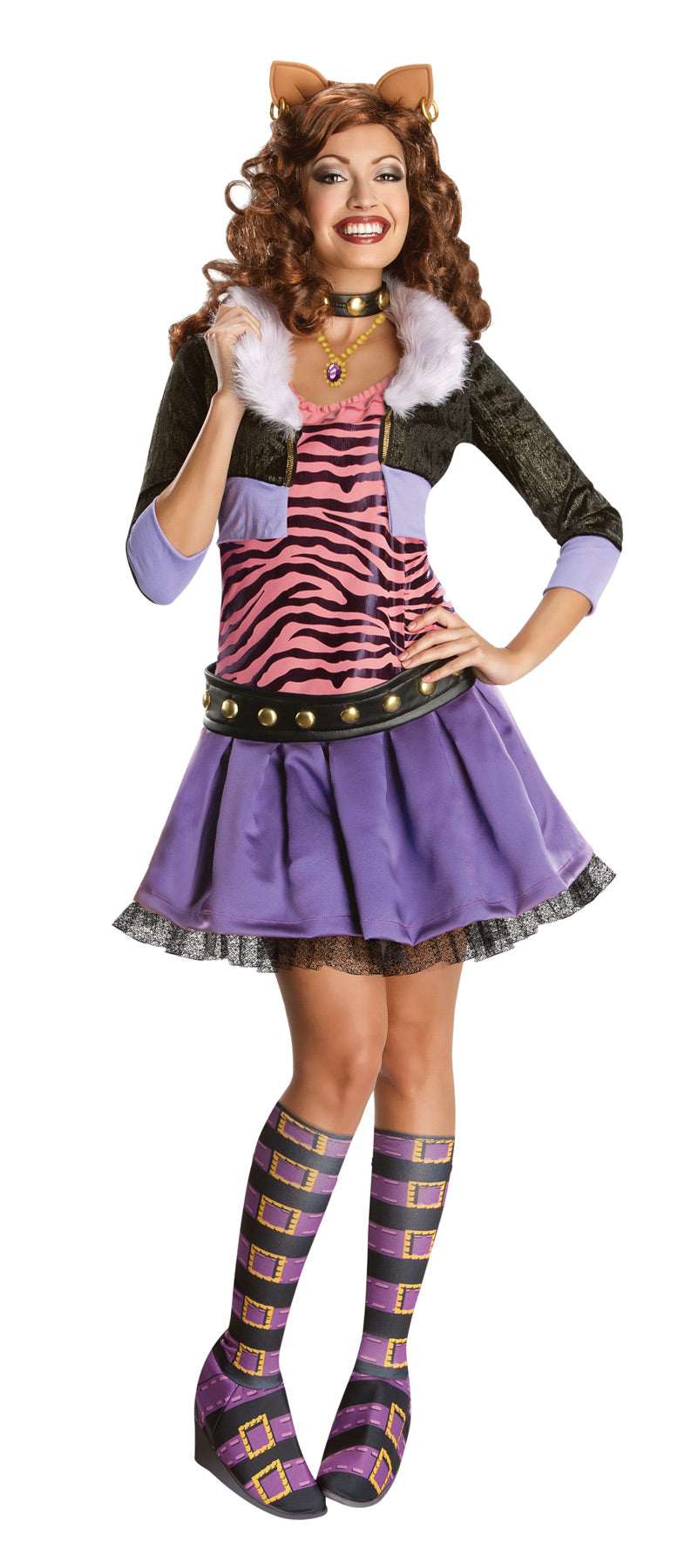 Women's Deluxe Clawdeen Wolf Costume - Monster High Womens Halloween Costumes - Tophatter Daily Deals