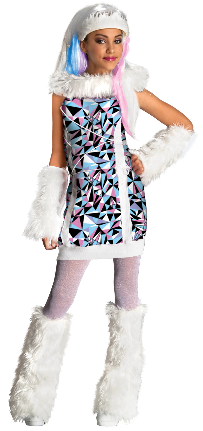 Girl's Abbey Bominable Costume - Monster High Girls Halloween Costumes - Tophatter Daily Deals