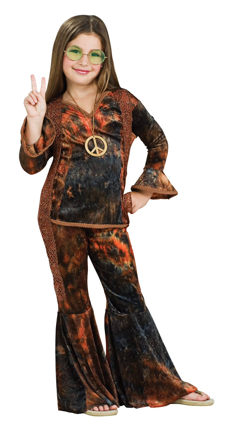 Girl's Woodstock Diva Costume Girls Halloween Costumes - Tophatter Daily Deals