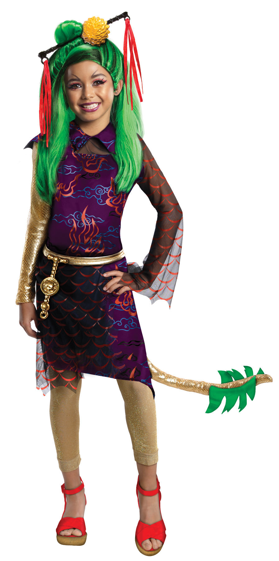 Girl's Jinafire Costume - Monster High Girls Halloween Costumes - Tophatter Daily Deals