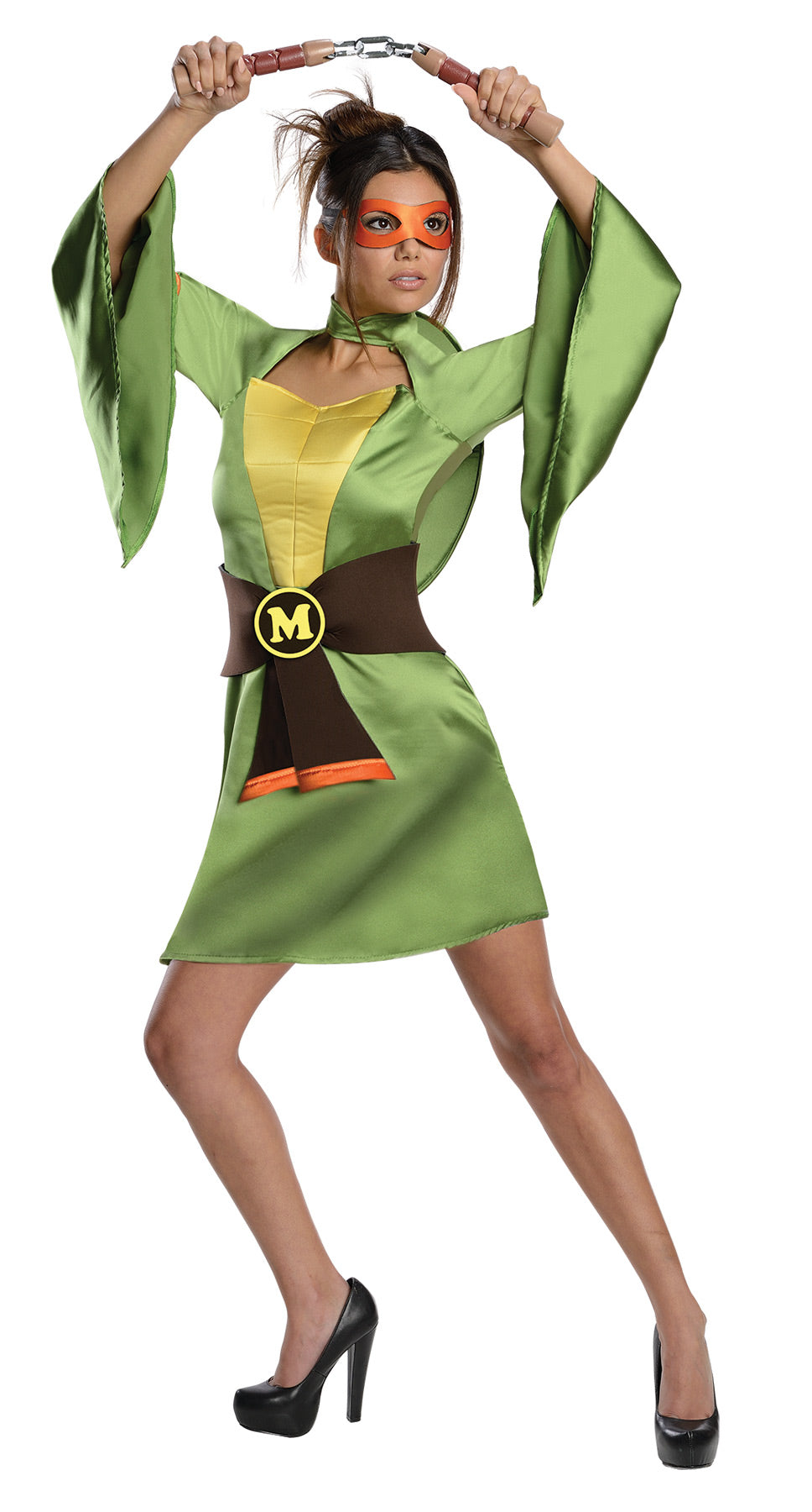 Women's Kimono Michelangelo Costume - Ninja Turtles Womens Halloween Costumes - Tophatter Daily Deals