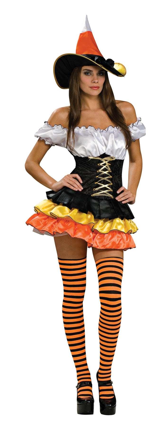 Women's Candy Corn Cutie Costume Womens Halloween Costumes - Tophatter Daily Deals