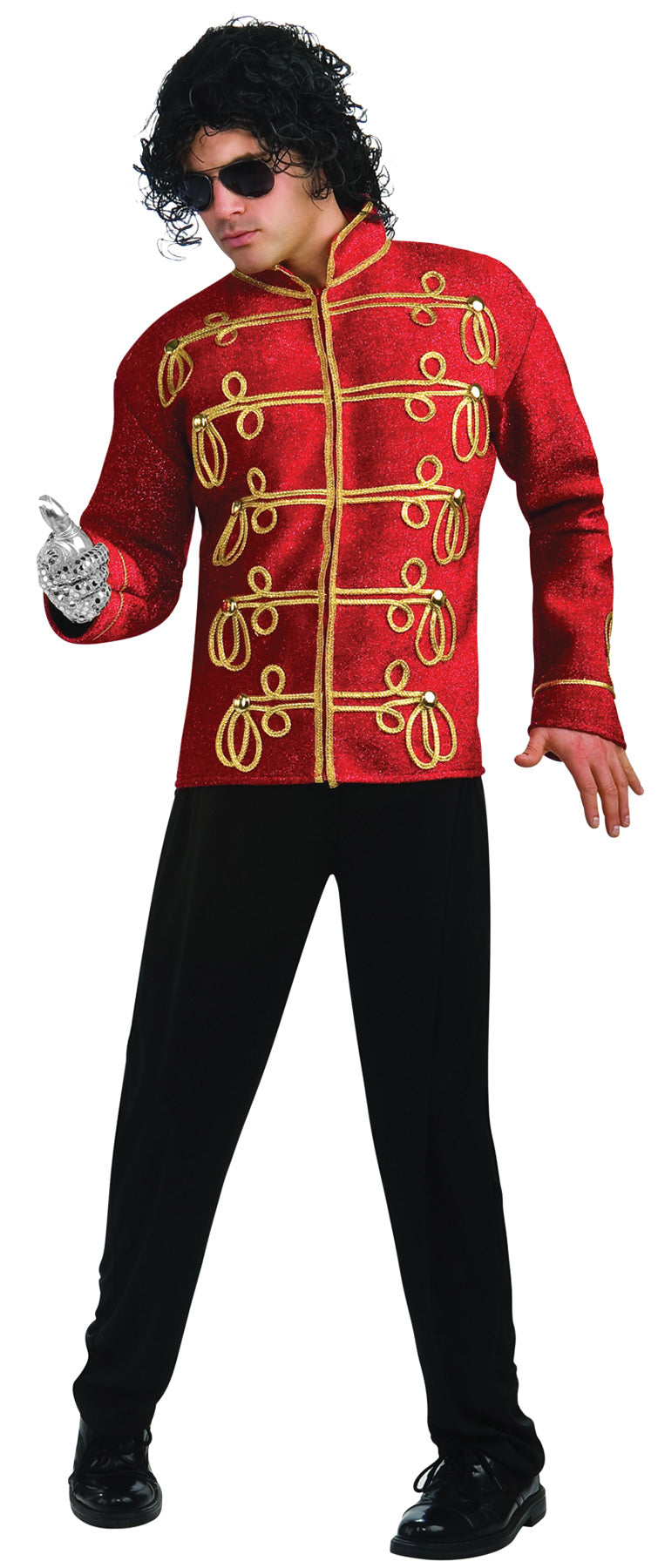Men's Deluxe Red Military Michael Jackson Jacket – Tophatter's Inc.