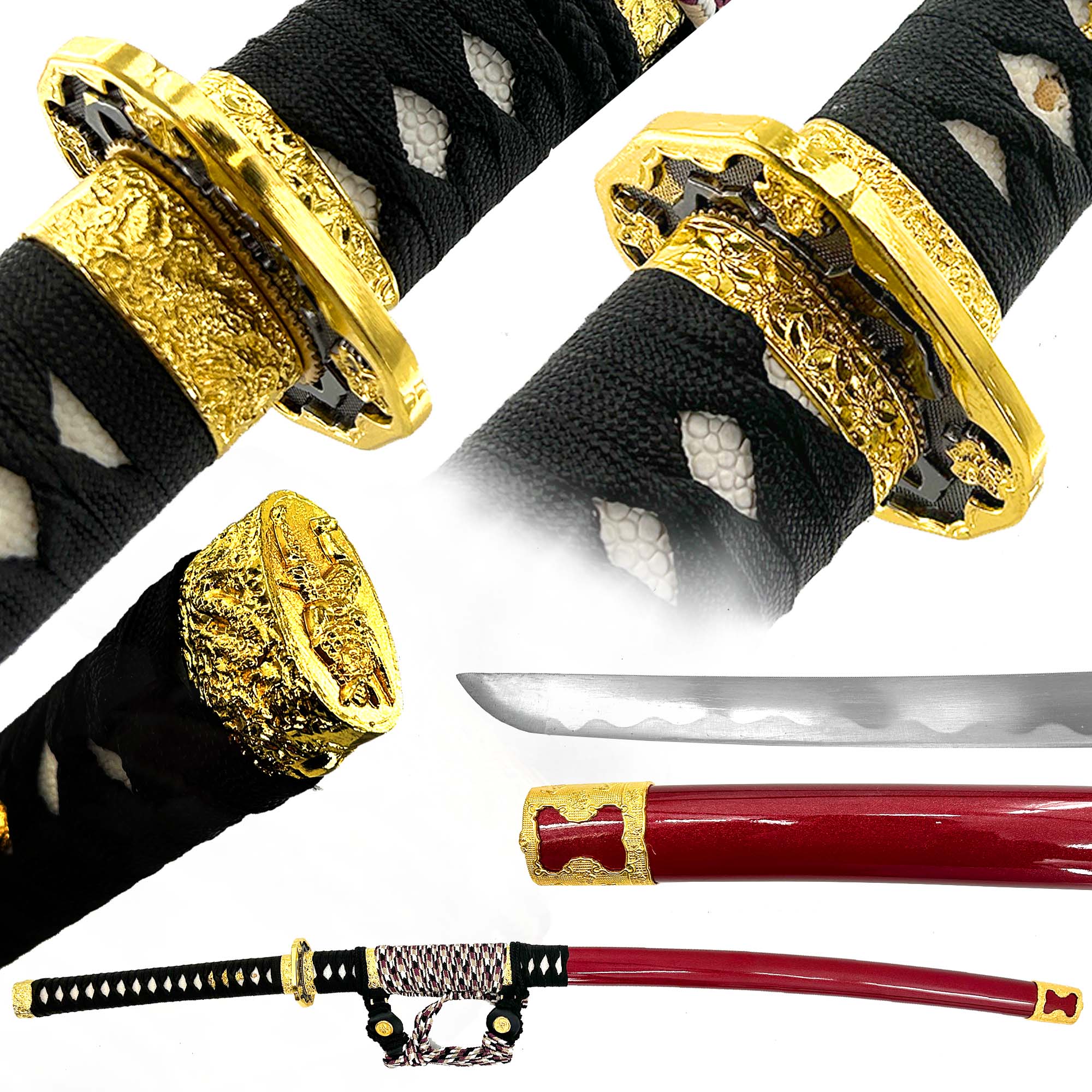 Ruby Elegance Handmade Katana Swords - Tophatter Daily Deals