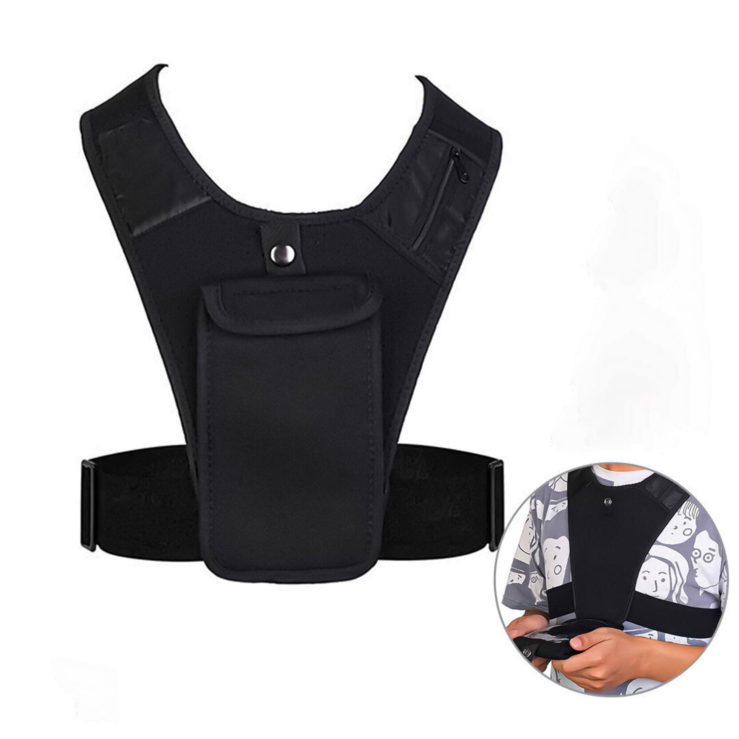 Running Phone Holder – For Running Vest Phone Holder Unisex Sport Waterproof Train Pack Front Shoulder Exercise & Fitness - Tophatter Daily Deals