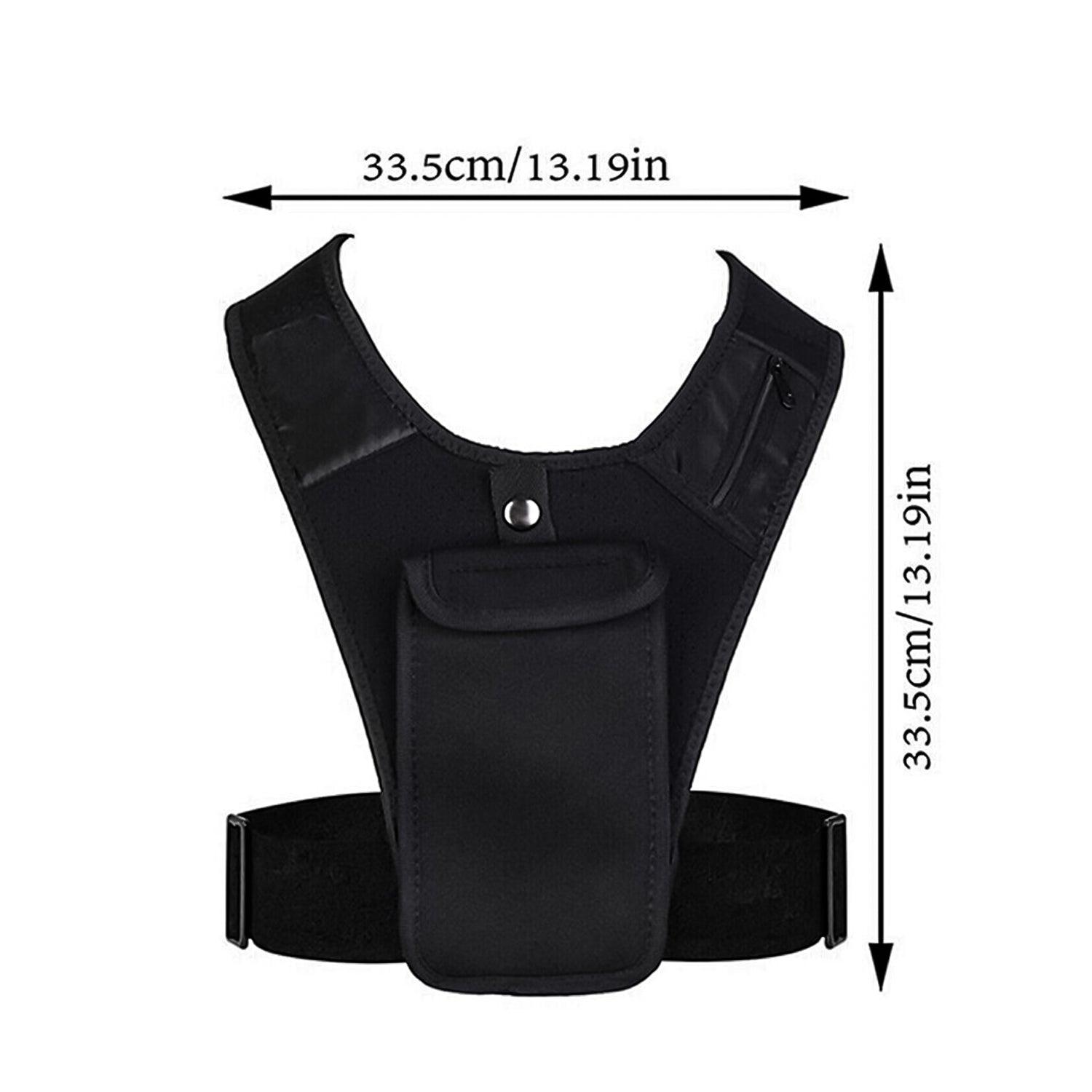 Running Phone Holder – For Running Vest Phone Holder Unisex Sport Waterproof Train Pack Front Shoulder Exercise & Fitness - Tophatter Daily Deals