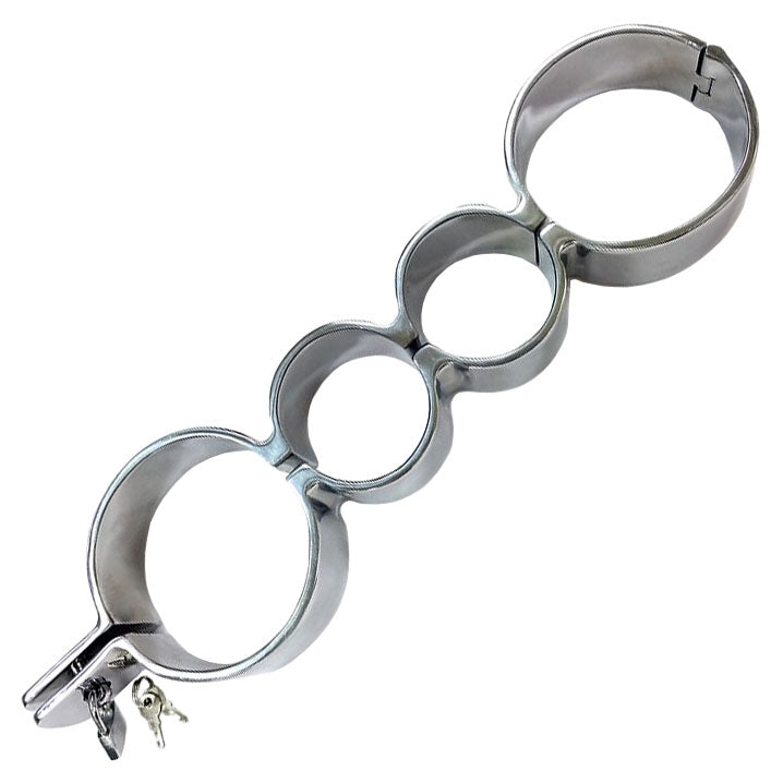 Rouge Stainless Steel Heavy Metal Wrist and Ankle Binder – 15 Inch Restraint > Bondage Gear > Restraints - Tophatter Daily Deals