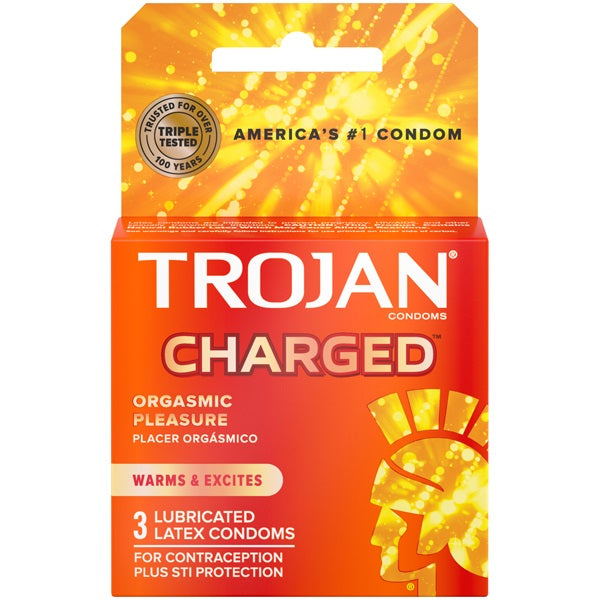 Trojan Intensified Charged Orgasmic Pleasure Condoms - 3 Pack > Essentials > Condoms - Tophatter Daily Deals